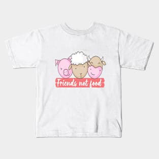 friends not food tshirt vegan Kids T-Shirt